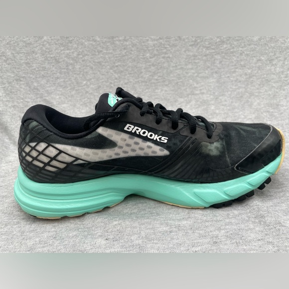 Brooks Womens Launch 3 1202061B071 Black Mint Green Running Shoes Size 8.5 - Picture 13 of 15